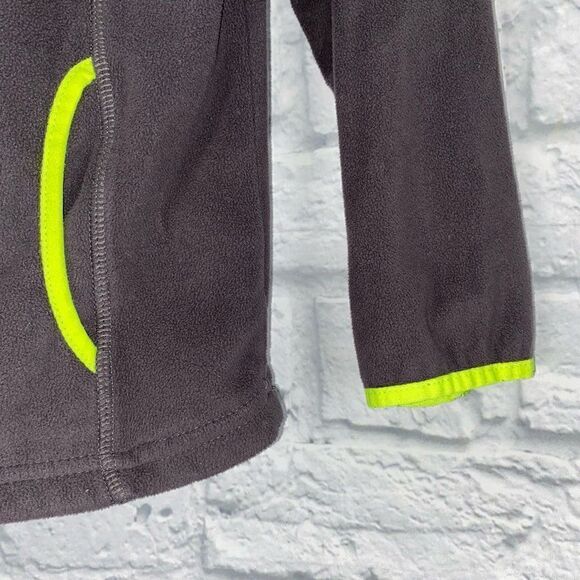 Under armour 1/4 zip Longsleeve fleece pullover w/front pockets grey sz 6 boys - Picture 2 of 7